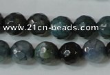 CAG4610 15.5 inches 6mm faceted round fire crackle agate beads