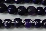 CAG4633 15.5 inches 6mm faceted round fire crackle agate beads