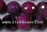 CAG4667 15.5 inches 10mm faceted round fire crackle agate beads