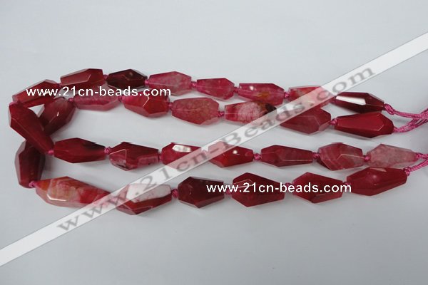 CAG5574 15 inches 13*18mm - 15*28mm faceted nuggets agate beads