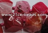 CAG5592 15 inches 12*14mm - 24*25mm faceted nuggets agate beads