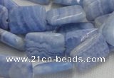 CAG564 16 inches 13*18mm rectangle blue agate beads wholesale