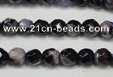 CAG5655 15 inches 4mm faceted round fire crackle agate beads