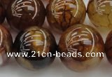 CAG6052 15.5 inches 22mm round dragon veins agate beads