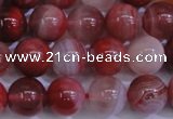 CAG6112 15.5 inches 8mm round south red agate gemstone beads