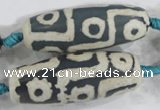 CAG6215 15 inches 15*40mm rice tibetan agate gemstone beads