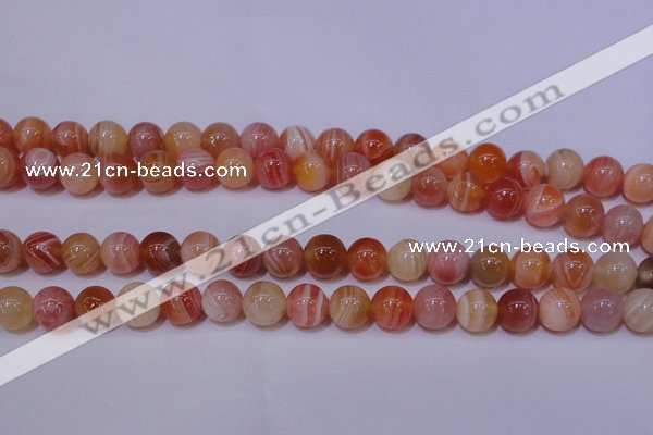 CAG6342 15 inches 8mm round red botswana agate beads wholesale