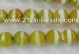 CAG6355 15 inches 10mm faceted round tibetan agate gemstone beads