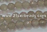 CAG6536 15.5 inches 6mm faceted round Brazilian grey agate beads