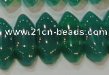 CAG6640 15.5 inches 8*20mm marquise double drilled green agate beads