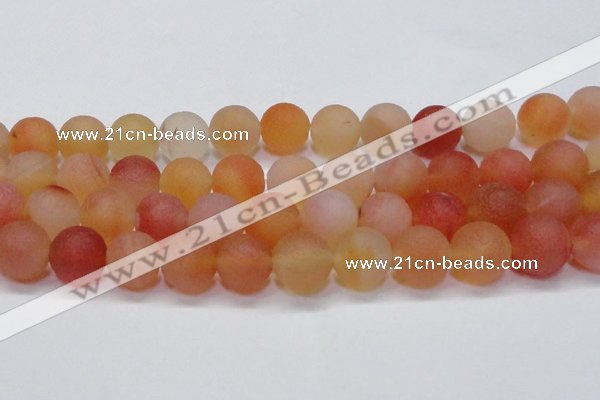 CAG6694 15 inches 16mm round multicolor pilates agate beads