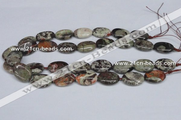 CAG7040 15.5 inches 18*25mm oval ocean agate gemstone beads