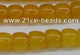 CAG7115 15.5 inches 10*12mm apple-shaped yellow agate gemstone beads