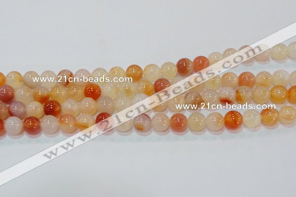 CAG7133 15.5 inches 10mm round red agate gemstone beads