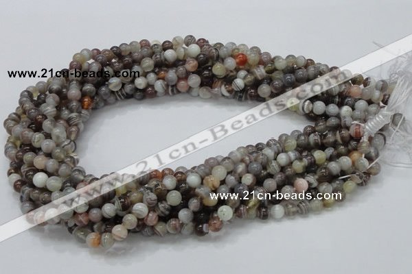 CAG735 15.5 inches 6mm round botswana agate beads wholesale