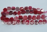 CAG7351 15.5 inches 14*15mm - 16*18mm octagonal dragon veins agate beads
