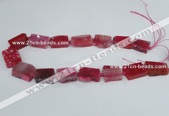 CAG7389 15.5 inches 15*20mm - 18*25mm freeform dragon veins agate beads