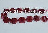 CAG7398 15.5 inches 25*25mm - 30*35mm freeform dragon veins agate beads