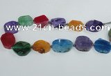CAG7404 15.5 inches 22*25mm - 25*35mm freeform dragon veins agate beads