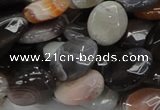 CAG757 15.5 inches 12*16mm faceted oval botswana agate beads