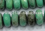 CAG7889 15.5 inches 12*16mm faceted rondelle grass agate beads