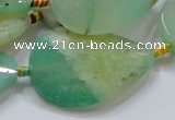 CAG815 15.5 inches 30*40mm faceted teardrop agate gemstone beads
