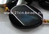 CAG824 15.5 inches 28*38mm twisted oval agate gemstone beads