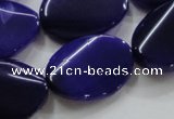 CAG840 15.5 inches twisted oval 20*25mm agate gemstone beads