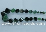 CAG8525 15.5 inches 9*10mm - 23*24mm cube dragon veins agate beads