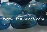 CAG856 15.5 inches rice 17*30mm agate gemstone beads wholesale