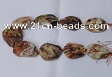 CAG8640 15.5 inches 30*40mm - 35*45mm freeform ocean agate beads