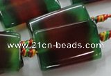 CAG887 15.5 inches 20*30mm rectangle agate gemstone beads wholesale