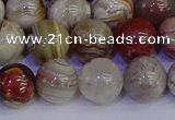 CAG9114 15.5 inches 12mm round Mexican crazy lace agate beads