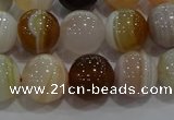 CAG9158 15.5 inches 12mm round line agate beads wholesale