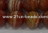 CAG9234 15.5 inches 14mm faceted round line agate beads wholesale