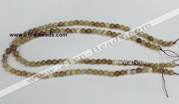 CAG936 16 inches 6mm round madagascar agate gemstone beads