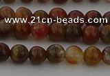 CAG9391 15.5 inches 6mm round red moss agate beads wholesale