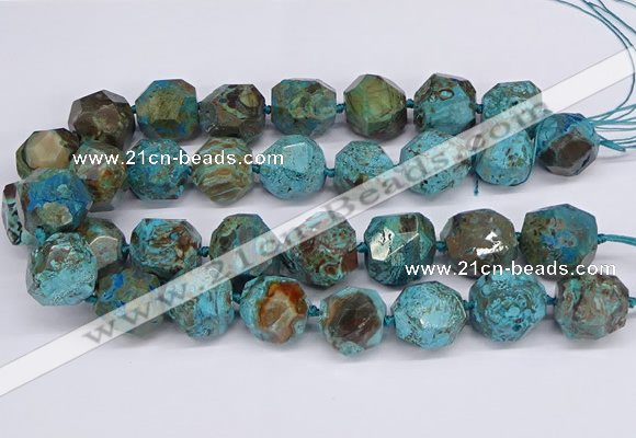 CAG9410 15.5 inches 18*20mm - 20*22mm faceted nuggets ocean agate beads