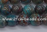 CAG9473 15.5 inches 8mm round blue crazy lace agate beads