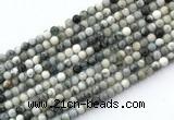CAG9730 15.5 inches 4mm round black & white Agate gemstone beads