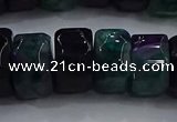 CAG9783 15.5 inches 8*16mm faceted rondelle agate gemstone beads