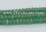 CAJ10 15.5 inches 4*6mm rondelle green aventurine jade beads