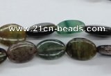 CAJ205 15.5 inches 10*14mm oval Indian aventurine jade beads