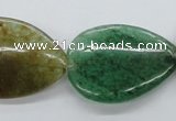 CAJ208 15.5 inches 25*35mm flat teardrop Indian aventurine jade beads