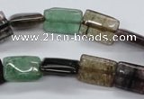 CAJ209 15.5 inches 10*14mm rectangle Indian aventurine jade beads