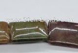 CAJ217 15.5 inches 22*30mm rectangle Indian aventurine jade beads