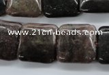 CAJ251 15.5 inches 20*20mm square Indian aventurine beads