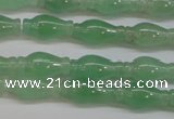 CAJ662 15.5 inches 7*14mm vase-shaped green aventurine beads