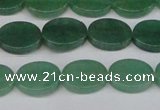 CAJ678 15.5 inches 10*14mm oval green aventurine beads