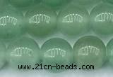 CAJ840 15 inches 8mm round green aventurine beads, 2mm hole